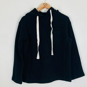 Alex Mill 100% Marino wool black hoodie pullover jacket sweater. Size XS.